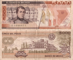 Mexico / 5.000 Pesos / 1987 / P-88(b) / VF - México