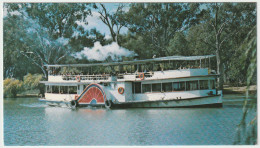 Australia VICTORIA VIC Paddle Steamer Boat Melbourne Murray River MILDURA Postcard C1970s - Mildura