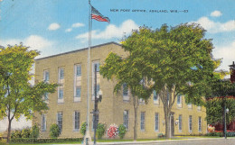 BT75.  Vintage US Postcard.   New Post Office, Ashland, Wisconsin - Autres & Non Classés