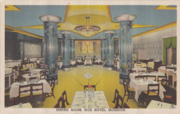 BT45.  Vintage US Postcard.  Empire Room, Rice Hotel, Houston. - Houston