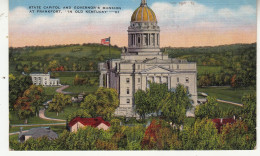 BT20. Vintage US Postcard. State Captital And Governors Mansion. Frankfort. Kentucky - Frankfort