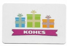 Kohl's, U.S.A., Carte Cadeau Pour Collection, Sans Valeur, # Kohls-124 - Tarjetas De Fidelización Y De Regalo