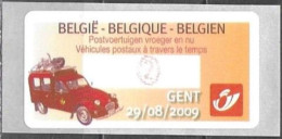 Belgium Belgique Belgien 2009 ATM Machine Stamp Gent Citroen 2CV Mi. No. 67 "2" MNH Neuf ** Postfrisch - Ungebraucht