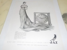 ANCIENNE PUBLICITE PENDULE EMPIC DE JAZ 1950 - Sonstige & Ohne Zuordnung