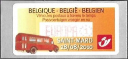 Belgium Belgique Belgien 2010 ATM Machine Stamp Saint-Mard Post Bus Mi. No. 70 "Europa 1" MNH Neuf ** Postfrisch - Postfris