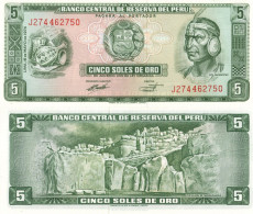Peru / 5 Soles / 1974 / P-99(c) / UNC - Peru