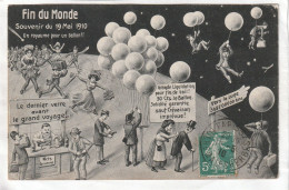 CPA :  14 X 9  -  Carte Officielle De Souvenir De La Fin Du Monde  Le  19 Mai 1910 - Catastrophes