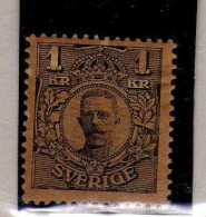 Suede - (1910-19) -    1 K. Gustave V -   Neufs* - MH - Unused Stamps