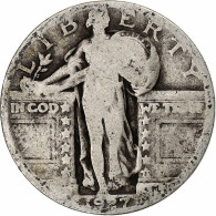 États-Unis, Quarter, Standing Liberty Quarter, 1927, Philadelphie, Argent, B+ - 1916-1930: Standing Liberty