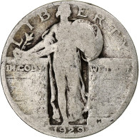 États-Unis, Quarter, Standing Liberty Quarter, 1929, Philadelphie, Argent, B+ - 1916-1930: Standing Liberty (Liberté Debout)