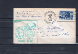 USA 1959 First Flight Cover First Jet Air Mail Service Acros USA AM4 Los Angeles - New York - Event Covers