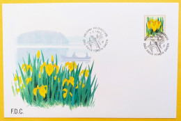 Finland FDC 1993 - Regional Flowers - Yellow Iris - MiNo 1199 - FDC