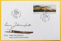 Finland FDC 1993 - Pro Filatelia - Autumn Landscape At Pielisjärvi, Painter Eero Järnefelt - MiNo 1200, 1201 - FDC