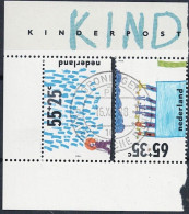 Niederlande Netherlands Pays-Bas - Zusammendrucke Aus Kinderblock (NVPH 1418.1) 1988 - Gest Used Obl - Oblitérés