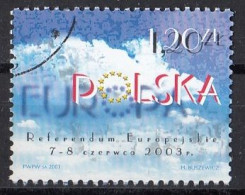 POLAND 4016,used,falc Hinged - European Community