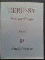 CLAUDE DEBUSSY SUITE BERGAMASQUE PIANO PARTITION MUSIQUE URTEXT HENLE VERLAG - Instruments à Clavier