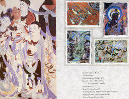 Magao-Grotten 1990 China 2307/0 ** 5€ Auf So.-Bl. Wand-Malerei Der Grotte Dunhuang Paintings History Art Sheet Bf Chine - Natur