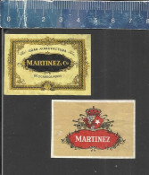 MARTINEZ & C°  (  CIGARES CIGARS SIGAREN)   - MATCHBOX LABELS THE NETHERLANDS - Boites D'allumettes - Etiquettes