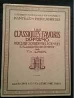 LES CLASSIQUES FAVORIS DU PIANO 4EME VOLUME TH LACK HENRY LEMOINE PARTITION - Instruments à Clavier