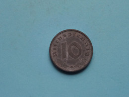 1940 A > 10 Reichspfennig ( Zie/voir SCANS Voor Detail ) >> ( Uncleaned ) ! - 10 Reichspfennig