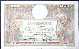 FRANCE * 100 Francs * LOM * 14/09/1939 * Fay 25.49 * Etat/Grade TB+/FF - 100 F 1908-1939 ''Luc Olivier Merson''
