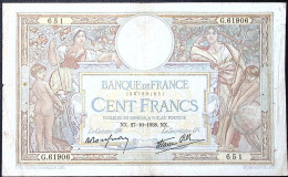 FRANCE * 100 Francs * LOM * 27/10/1938 * Fay 25.33 * Etat/Grade TB+/FF - 100 F 1908-1939 ''Luc Olivier Merson''