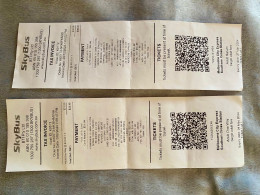 Lot De 2 Tickets BUS - Australia - World