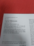 Doodsprentje Cyriel Bervoets / Koersel 28/11/1911 Heusden Zolder 2/5/1993 ( Elisa Loos ( Lieske )) - Religion & Esotérisme