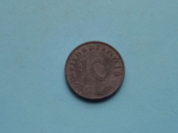 1941 B > 10 Reichspfennig ( Zie/voir SCANS Voor Detail ) >> ( Uncleaned ) ! - 10 Reichspfennig