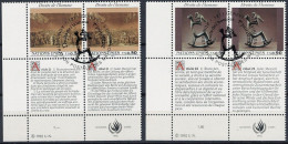 UN Genf  Geneva Geneve - Menschenrechte (MiNr: 223/4 Zf  Franz. + Dt.) 1992- Gest Used Obl - Gebraucht