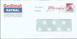 FRANCE PAP REPIQUE CHATEL GUYON ( PUY DE DOME ) DE 2013 LETTRE COVER - PAP: Privé-bijwerking