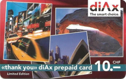 Switzerland: Prepaid DiAx - Touristic Sites - Switzerland