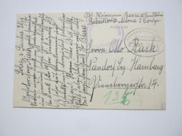 1915 , Bahnpost : HERBESTHAL - LAON /  Z. 306 , Klarer Stempel Auf Karte Aus SOLRE-SUR-SAMPRE , CP (Gare) - OC26/37 Staging Zone