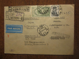 1951 RUSSIA REG COVER To SWEDEN - Covers & Documents