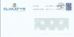 FRANCE PAP REPIQUE LES MARTRES DE VEYRE ( PUY DE DOME ) DE 2011 LETTRE COVER - PAP : Sovrastampe Private