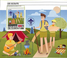 A7521 - DJIBOUTI - ERROR MISPERF Stamp Sheet - 2021 -  Scouting - Autres & Non Classés