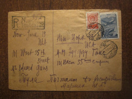 1949 RUSSIA REG COVER TULA-NEW YORK - Cartas & Documentos