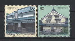 Japan 1998 Traditional Houses Y.T. 2449/2450 (0) - Used Stamps