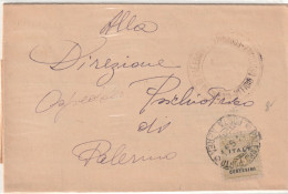 PIEGO - STORIA POSTALE - ALB. -  AMGOT 25CENT - Anglo-american Occ.: Sicily