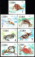 CUBA 1969, MARINE FAUNA, CARIBBEAN CRUSTACEANS, COMPLETE, MNH SERIES With GOOD QUALITY, *** - Unused Stamps