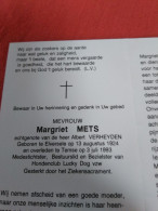 Doodsprentje Margriet Mets / Elversele 13/8/1924 Temse 3/7/1993 ( Albert Verheyden ) - Religion & Esotérisme