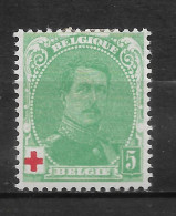 BELGIQUE ,N ° 129  " CROIX ROUGE - 1914-1915 Red Cross