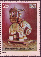 India 1978 Kachchh Museum,Hindu Mythological ,White Elephant,Airavata,King Of Elephants, MNH (**) Inde Indien - Nuevos