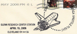 25th Anniversary Of First Space Shuttle Flight, Domestic Cover With US Pictorial Postmark, 2006 - América Del Norte