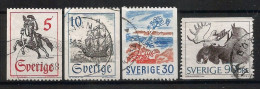 Sweden 1967 Definitives Y.T. 574/577 (0) - Used Stamps