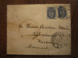 1907 RUSSIA  KRONSTADT COVER To DENMARK - Lettres & Documents