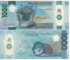 PHILIPPINES  1'000 Piso   Dated 2022 Serial AA    PW241a  POLIMER   "Philippine Eagle+ Pearl Oyster At Back" - Filippine