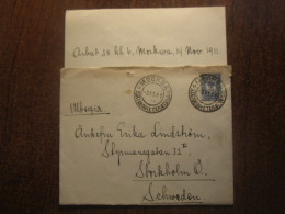 1911 RUSSIA  MOSCOW COVER With CONTENT - Brieven En Documenten