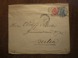 1889 RUSSIA  MOSCOW UPRATED COVER - Storia Postale