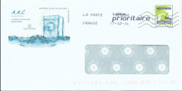 FRANCE PAP REPIQUE SURAT  ( PUY DE DOME ) DE 2014 LETTRE COVER - Prêts-à-poster:private Overprinting